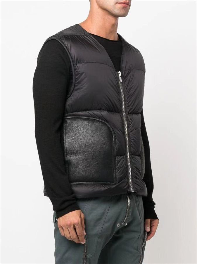 Rick Owens Zip-Up Puffer Vest