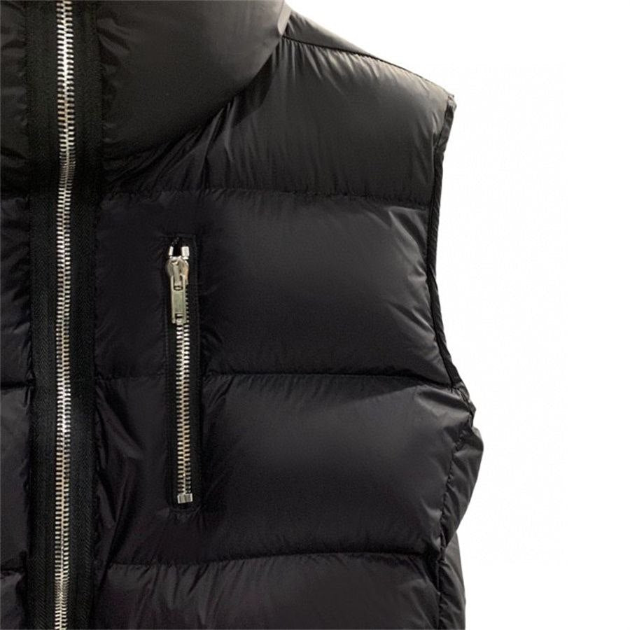 Rick Owens Hooded Zip-Up Puffer Vest