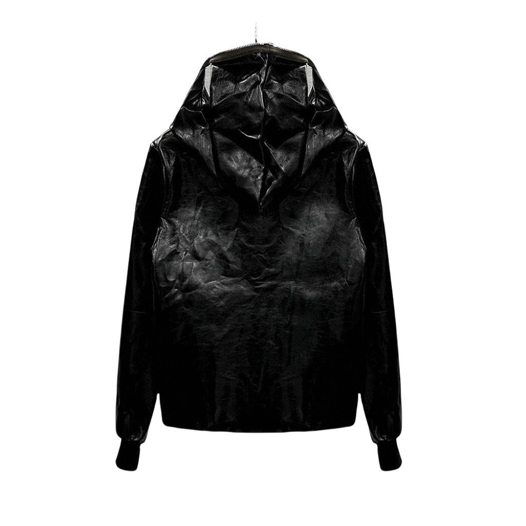 Rick Owens AW22 Gimp Leather Hooded Jacket