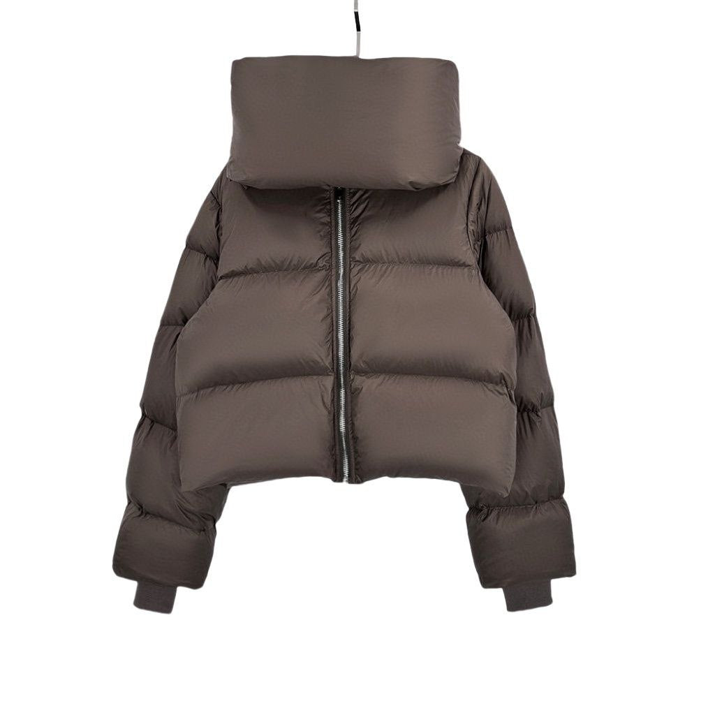Rick Owens Funnel-Neck Padded Down Jacket
