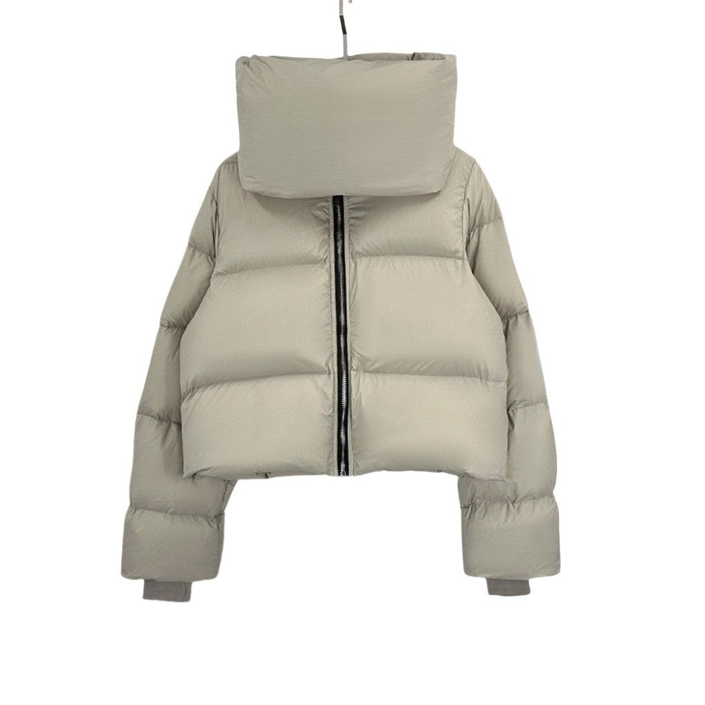 Rick Owens Funnel-Neck Padded Down Jacket