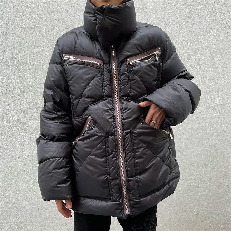 Rick Owens Black Down Jumbo IES Coat
