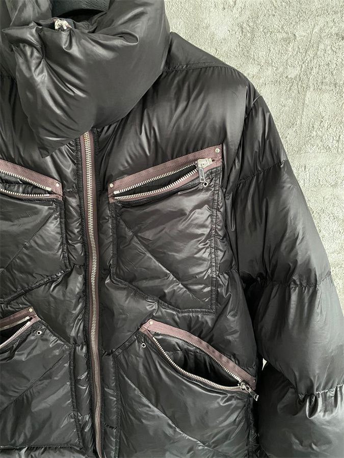 Rick Owens Black Down Jumbo IES Coat