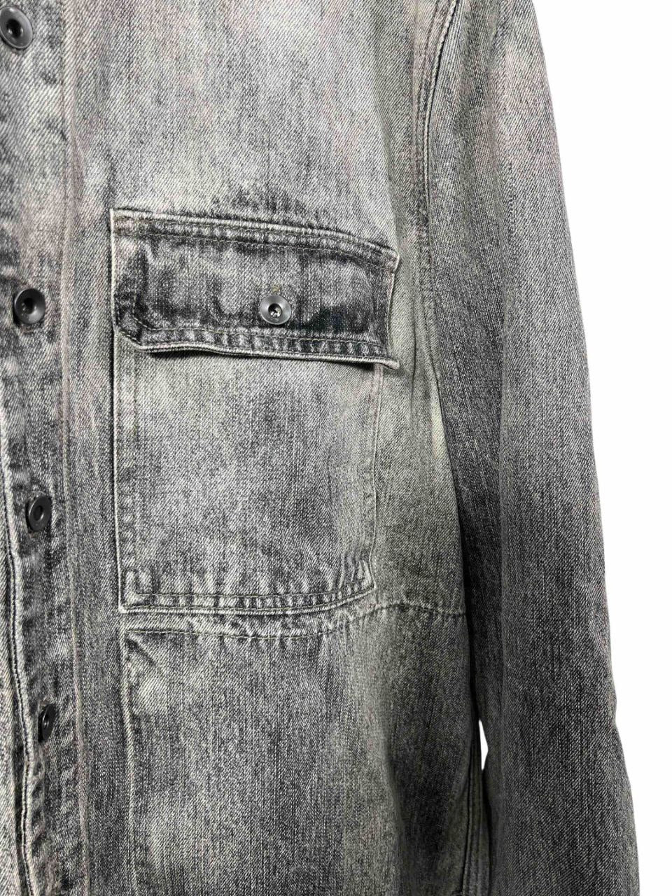 Rick Owens DRKSHDW Fringed Denim Outershirt Jacket
