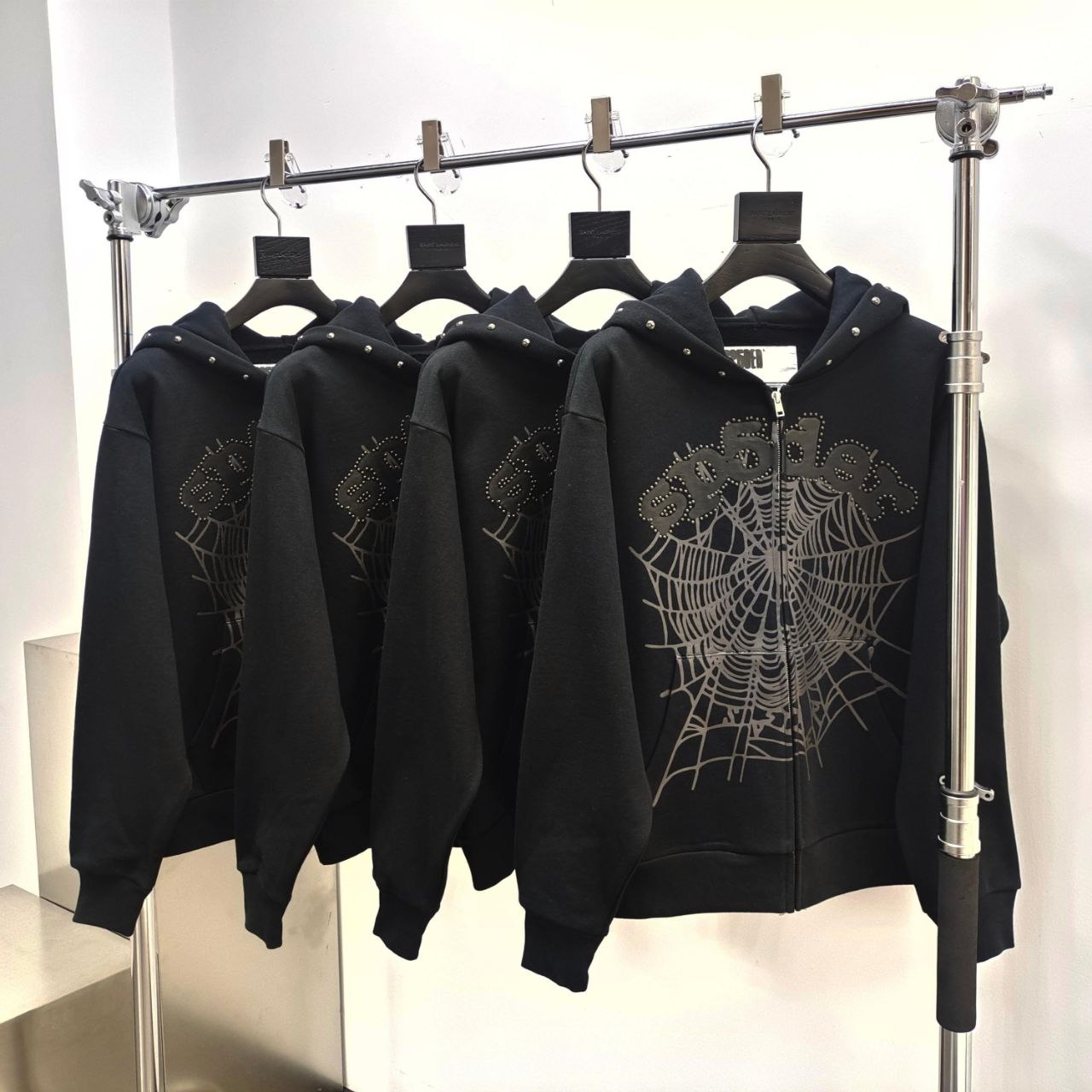 Sp5der Zip-Up Hoodie