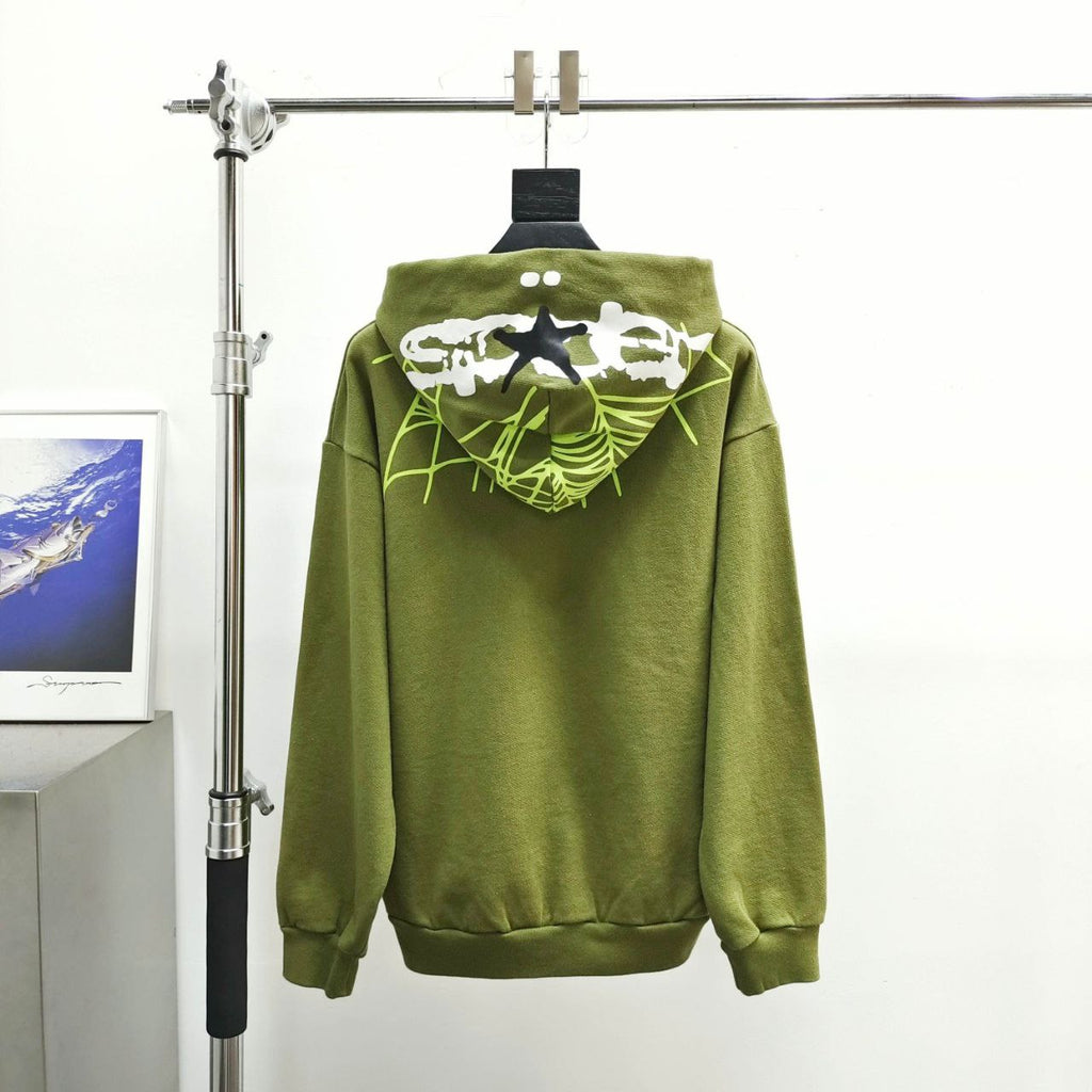 Sp5der Nocturnal Zip-Up Hoodie