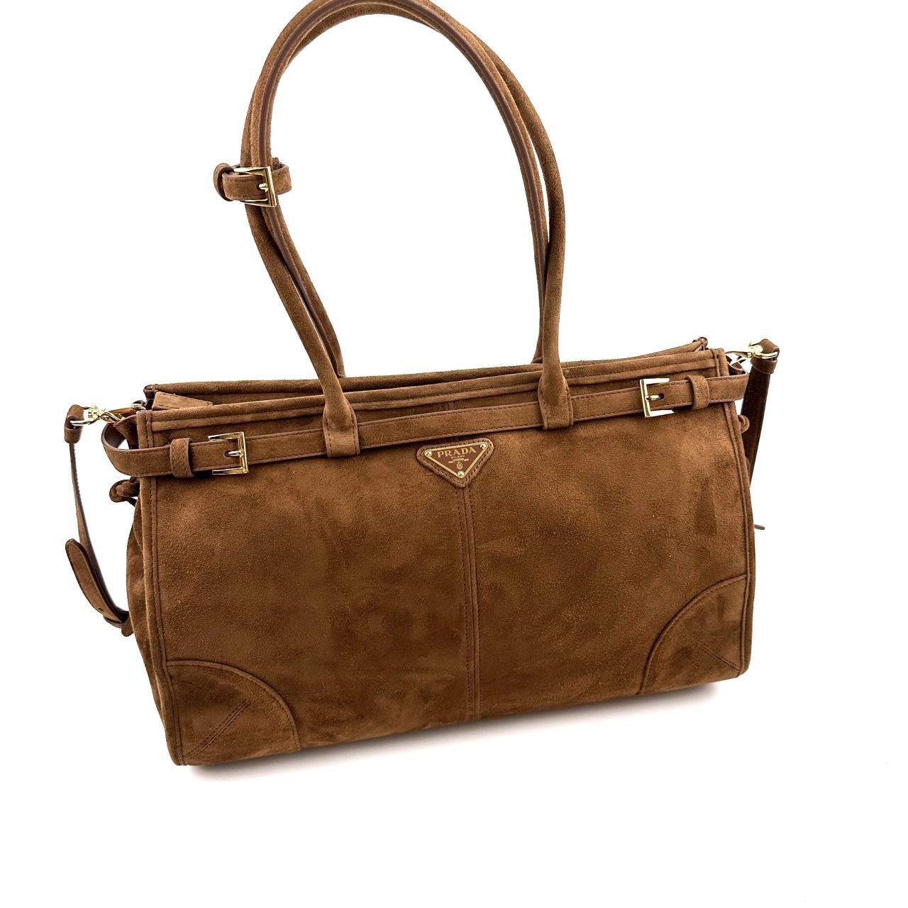 Prada Bonnie’s Suede Handbag (Medium)