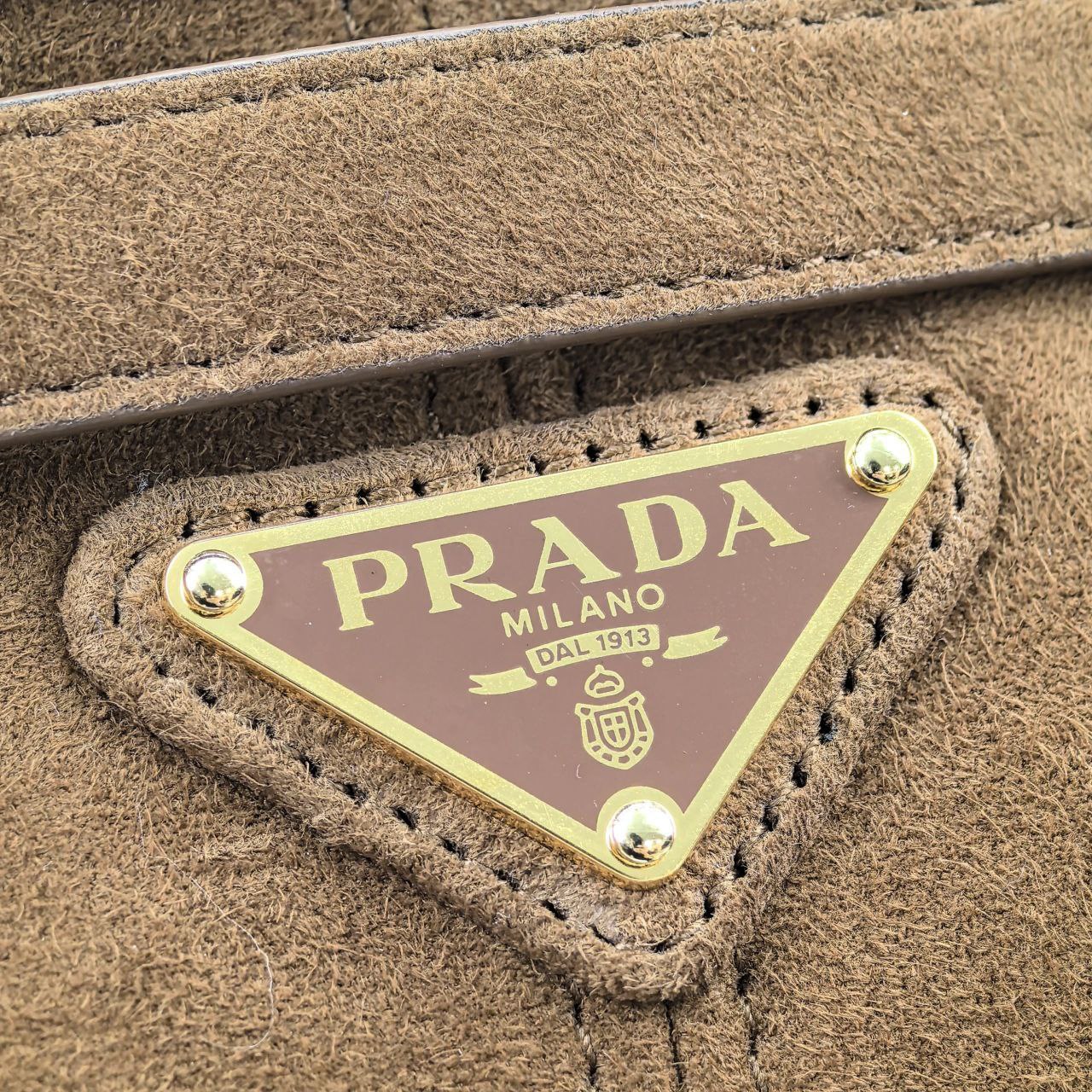 Prada Bonnie’s Suede Handbag (Medium)