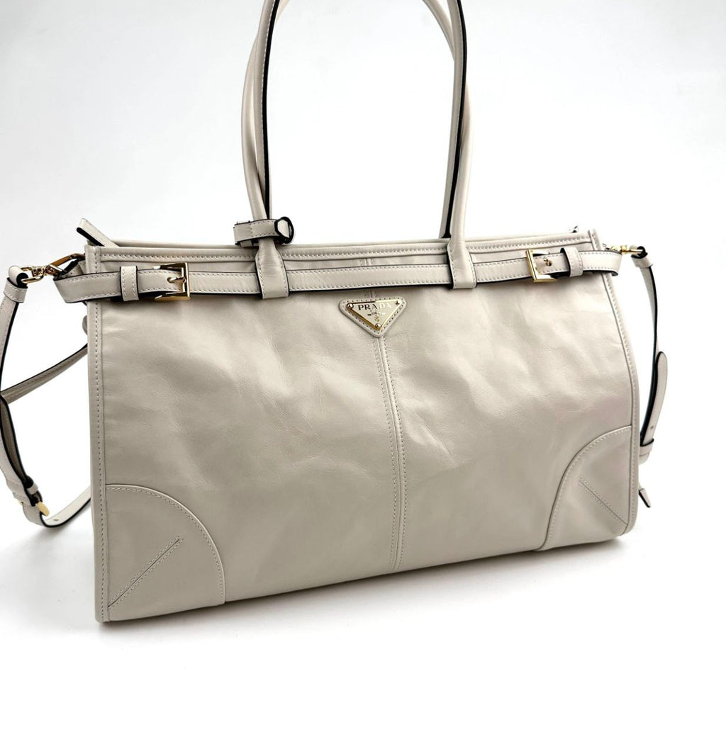 Prada Bonnie’s Handbag (Burgundy / Cream)