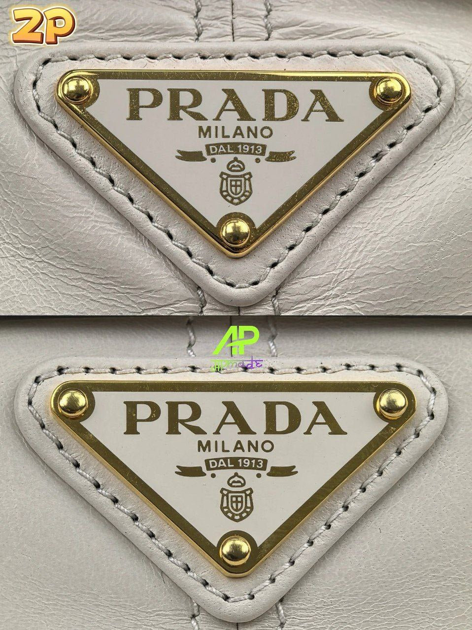 Prada Bonnie’s Handbag (Burgundy / Cream)