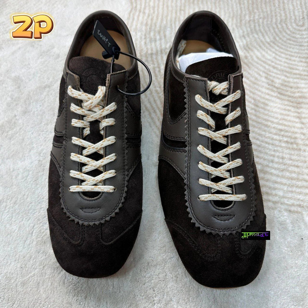Dries Van Noten Panelled Suede Sneakers