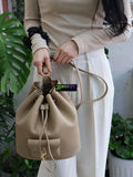 Loro Piana Extra Drawstring Leather Backpack