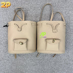 Loro Piana Extra Drawstring Leather Backpack