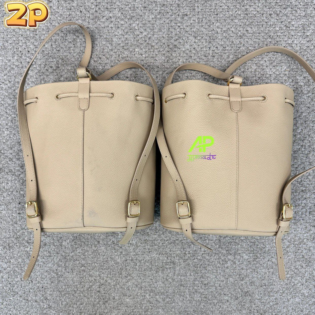 Loro Piana Extra Drawstring Leather Backpack