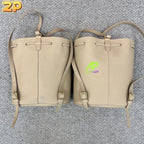 Loro Piana Extra Drawstring Leather Backpack
