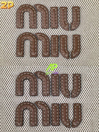 Miu Miu Canvas Leather Bucket Bag