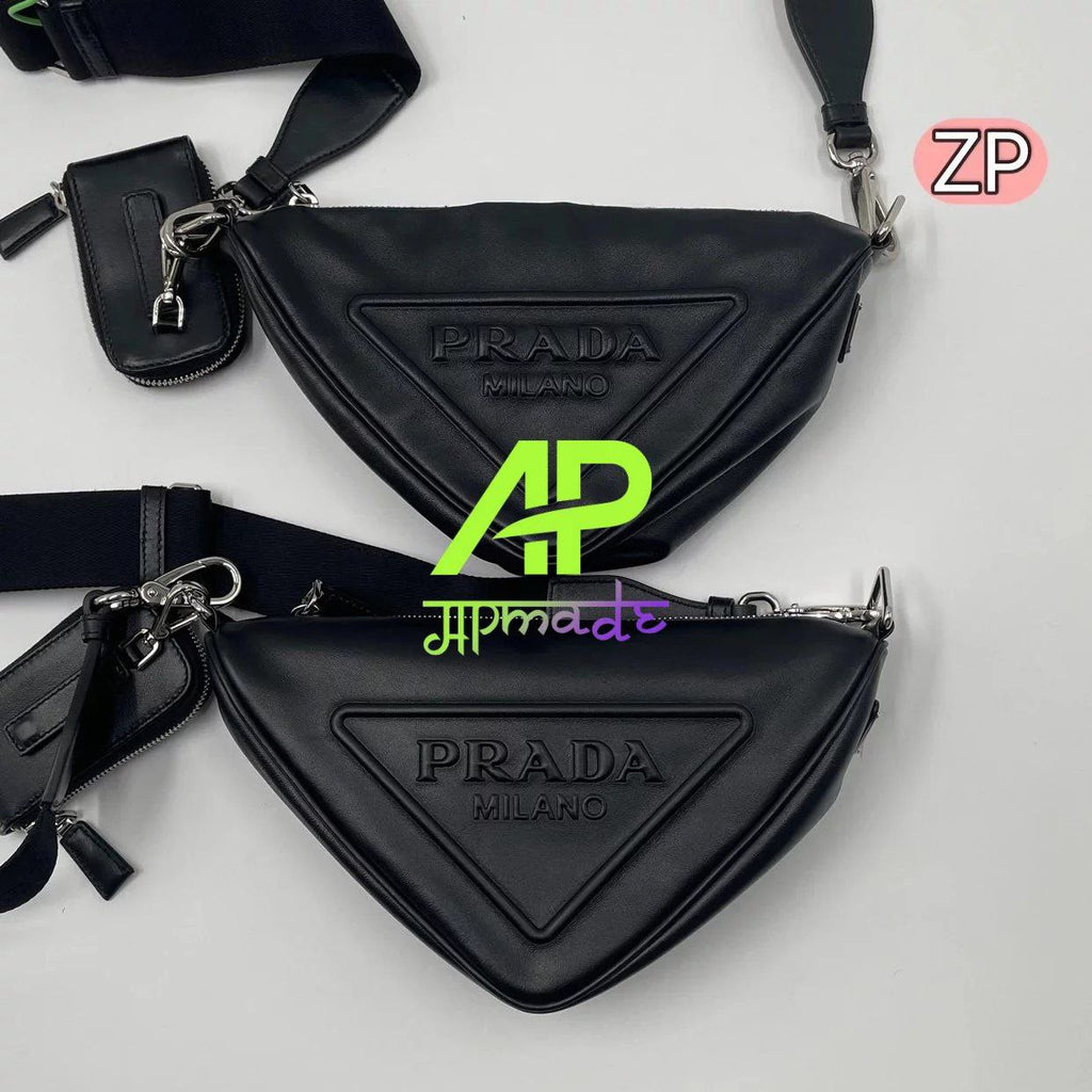 Prada Grace Triangle Logo Shoulder Bag