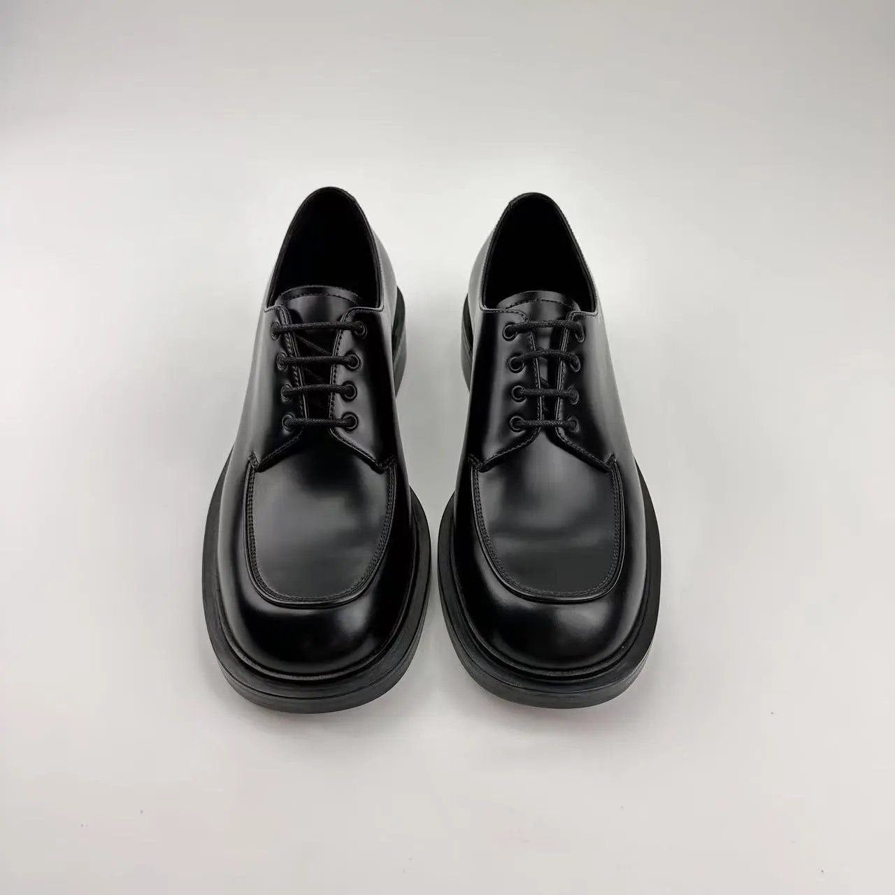 Prada Brushed Leather Derby Shoes