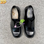 Prada Brushed Leather Derby Shoes