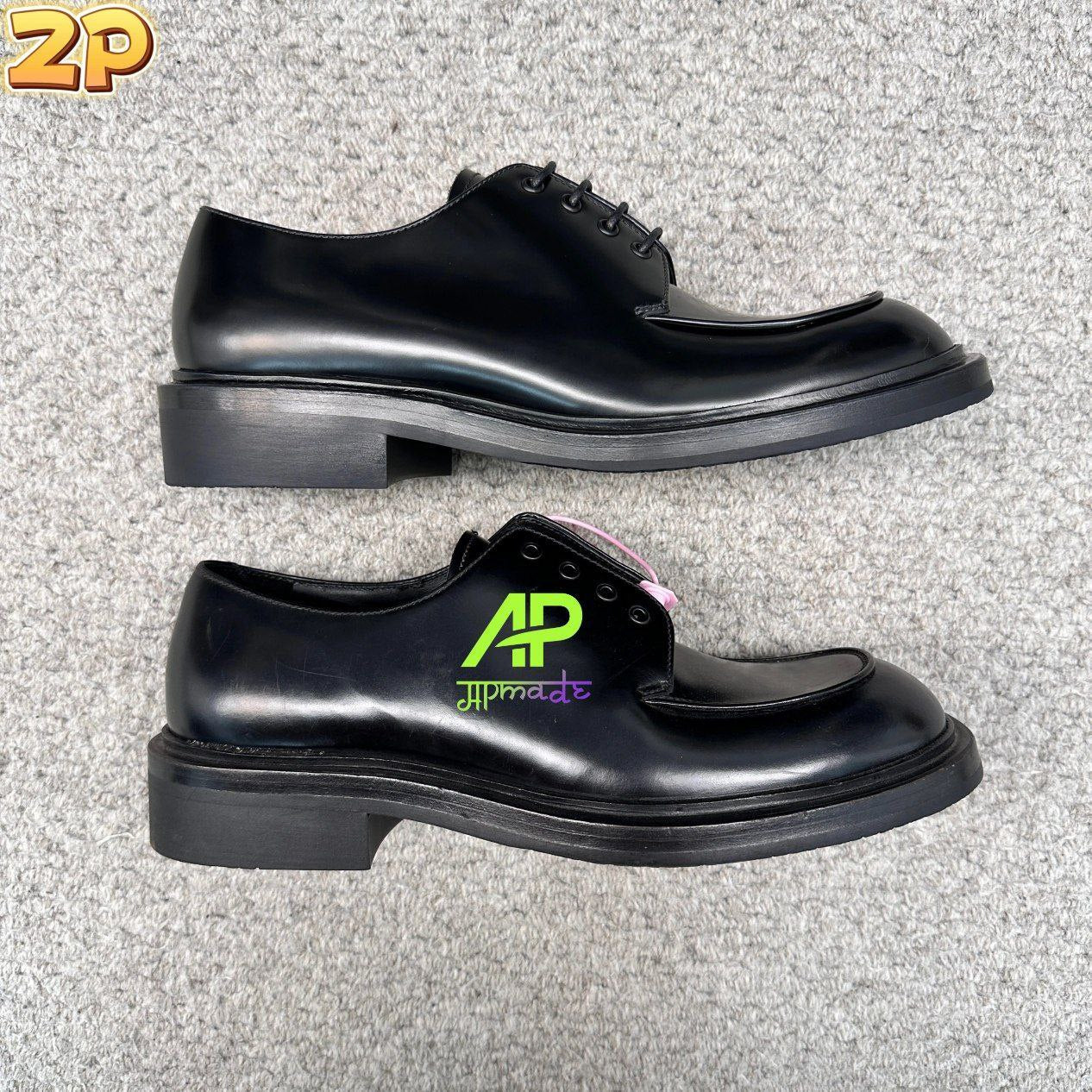 Prada Brushed Leather Derby Shoes