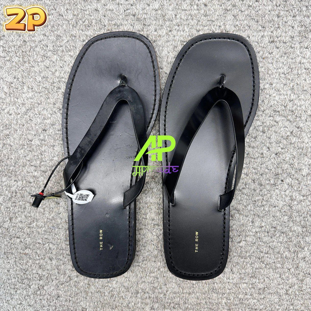 The Row City Leather Flip Flop