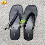 The Row City Leather Flip Flop