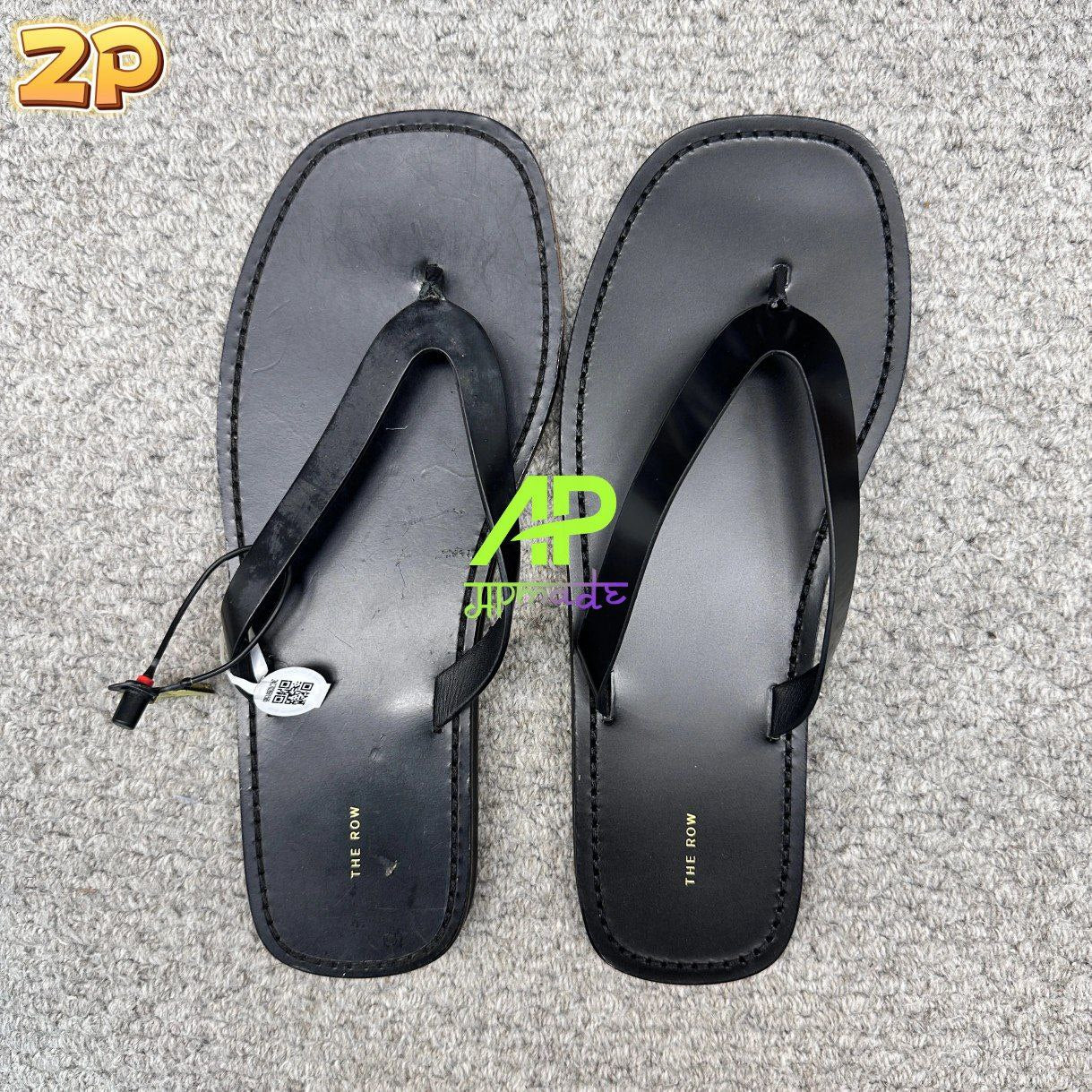 The Row City Leather Flip Flop