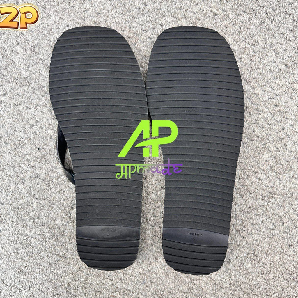 The Row City Leather Flip Flop