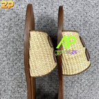 Miu Miu Raffia Slides
