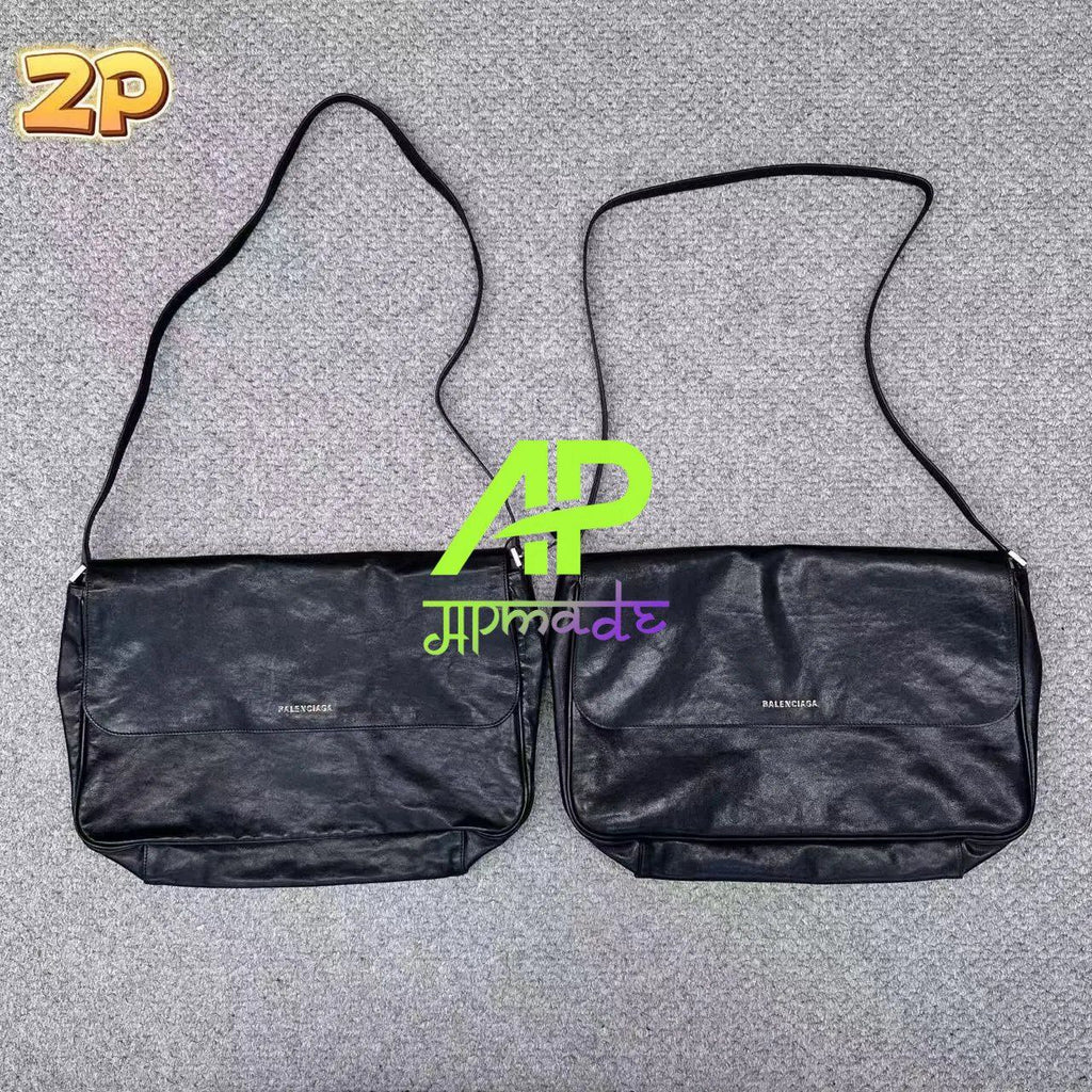 Balenciaga Grungy Leather Shoulder Bag