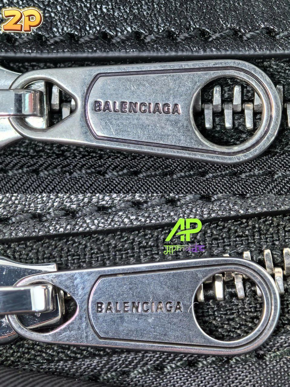 Balenciaga Grungy Leather Shoulder Bag