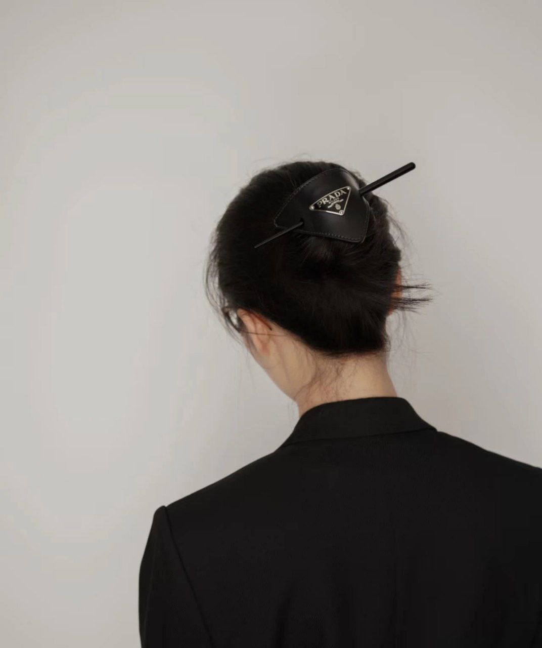 Prada Leather Hair Clip