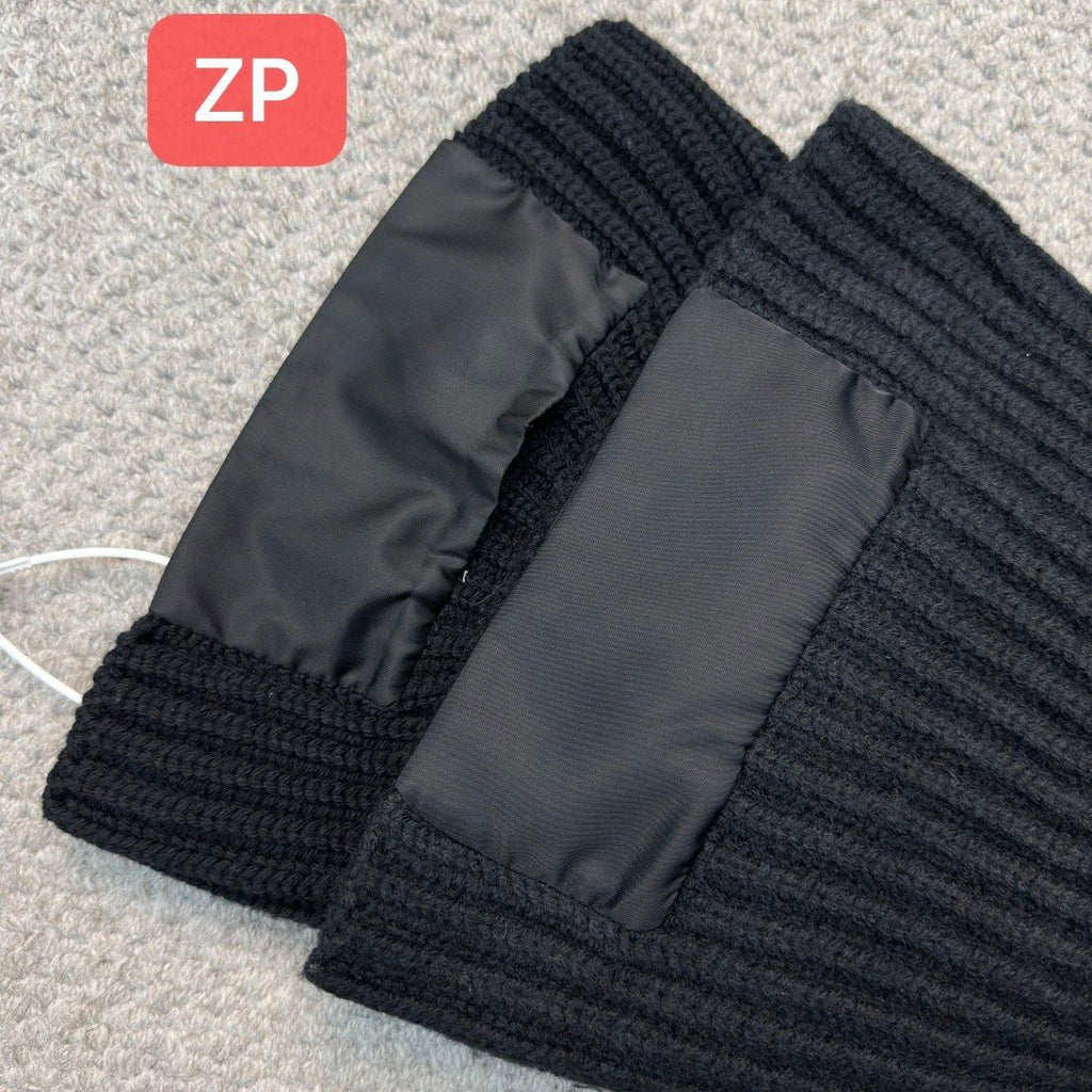 Prada Ribbed Wool Beanie Hat (Alt Blend)