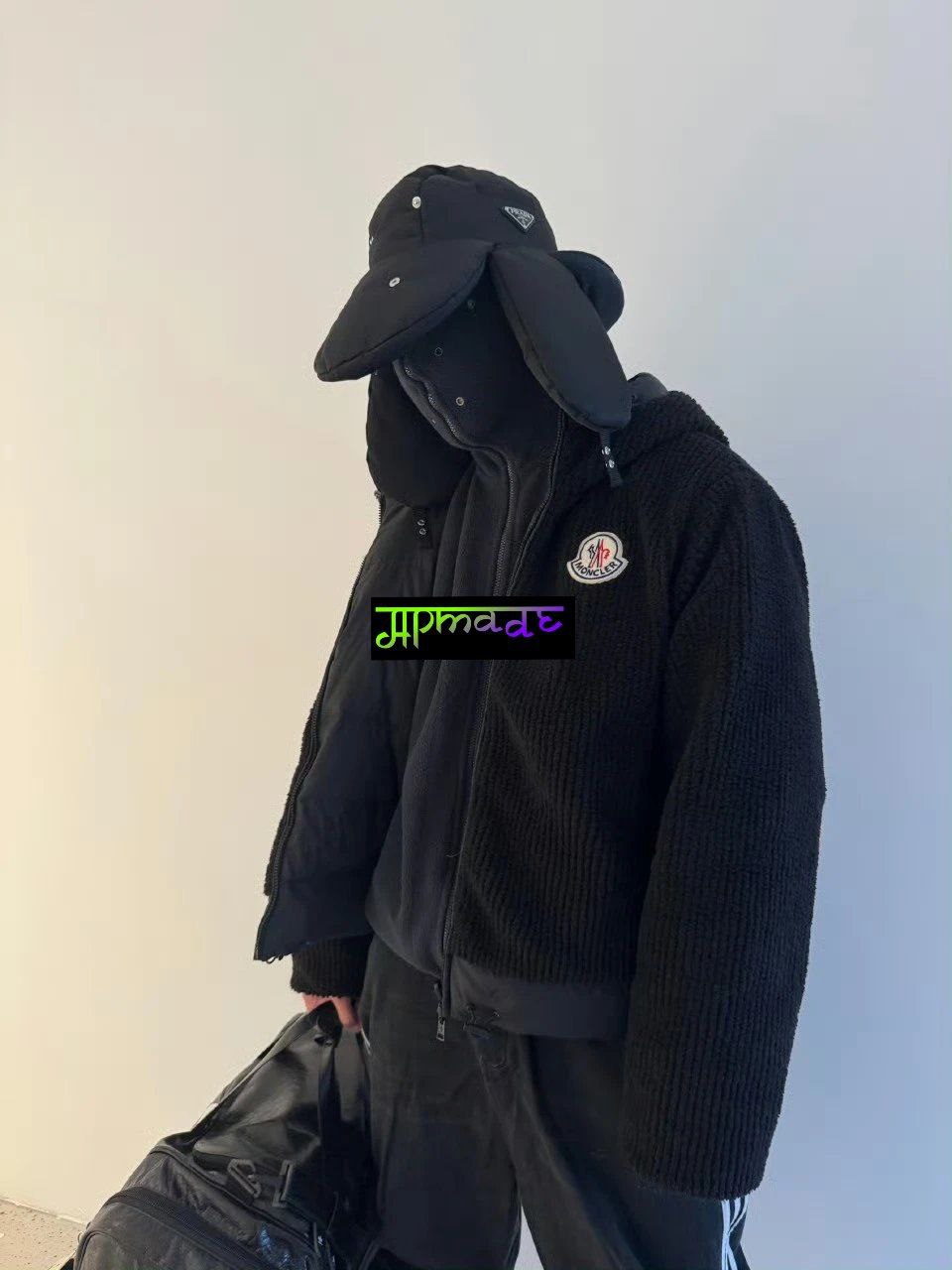 Prada Ribbed Flight Cap