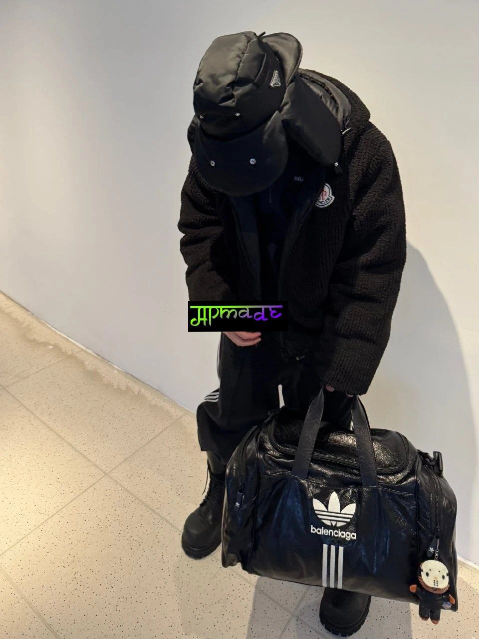 Prada Ribbed Flight Cap