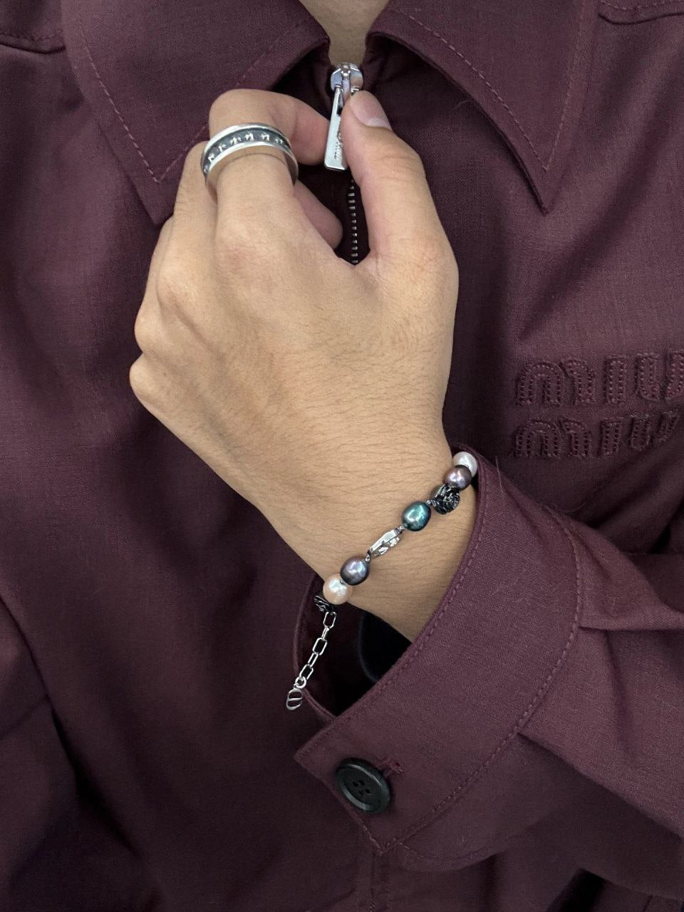 Christian Dior Tahitian Pearl Necklace / Bracelet