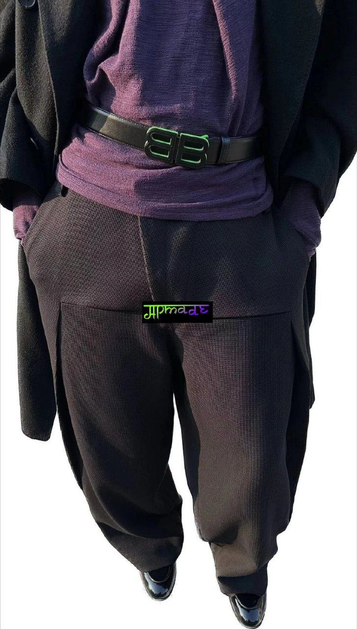 Balenciaga BB Hourglass Leather Belt