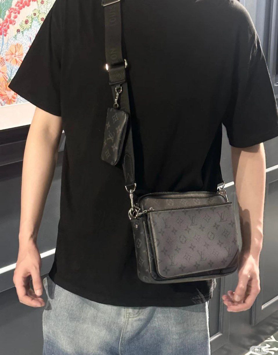Louis Vuitton Eclipse Trio Messenger Crossbody Bag