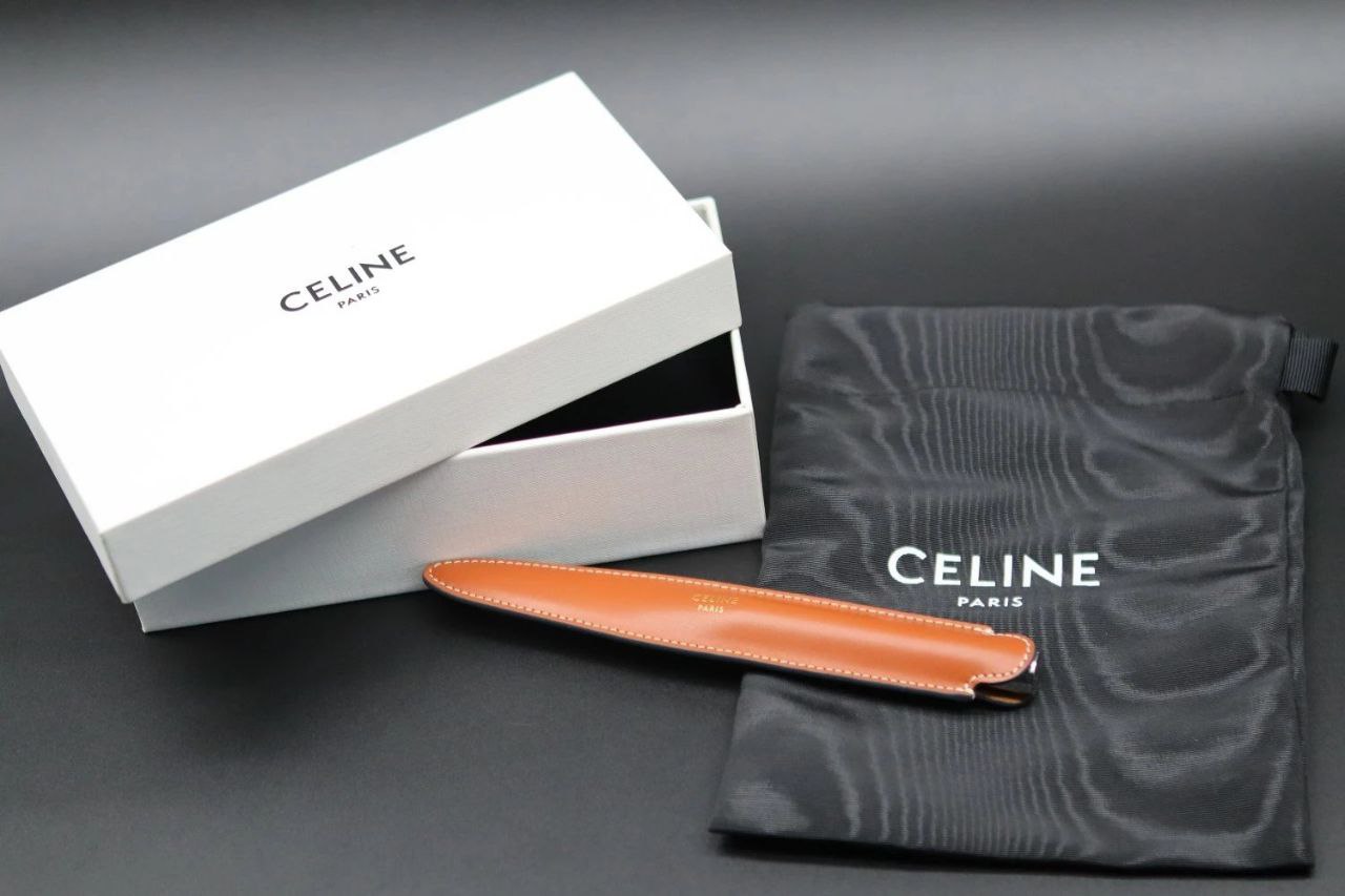 Celine Letter Opener (Steel & Calfskin)