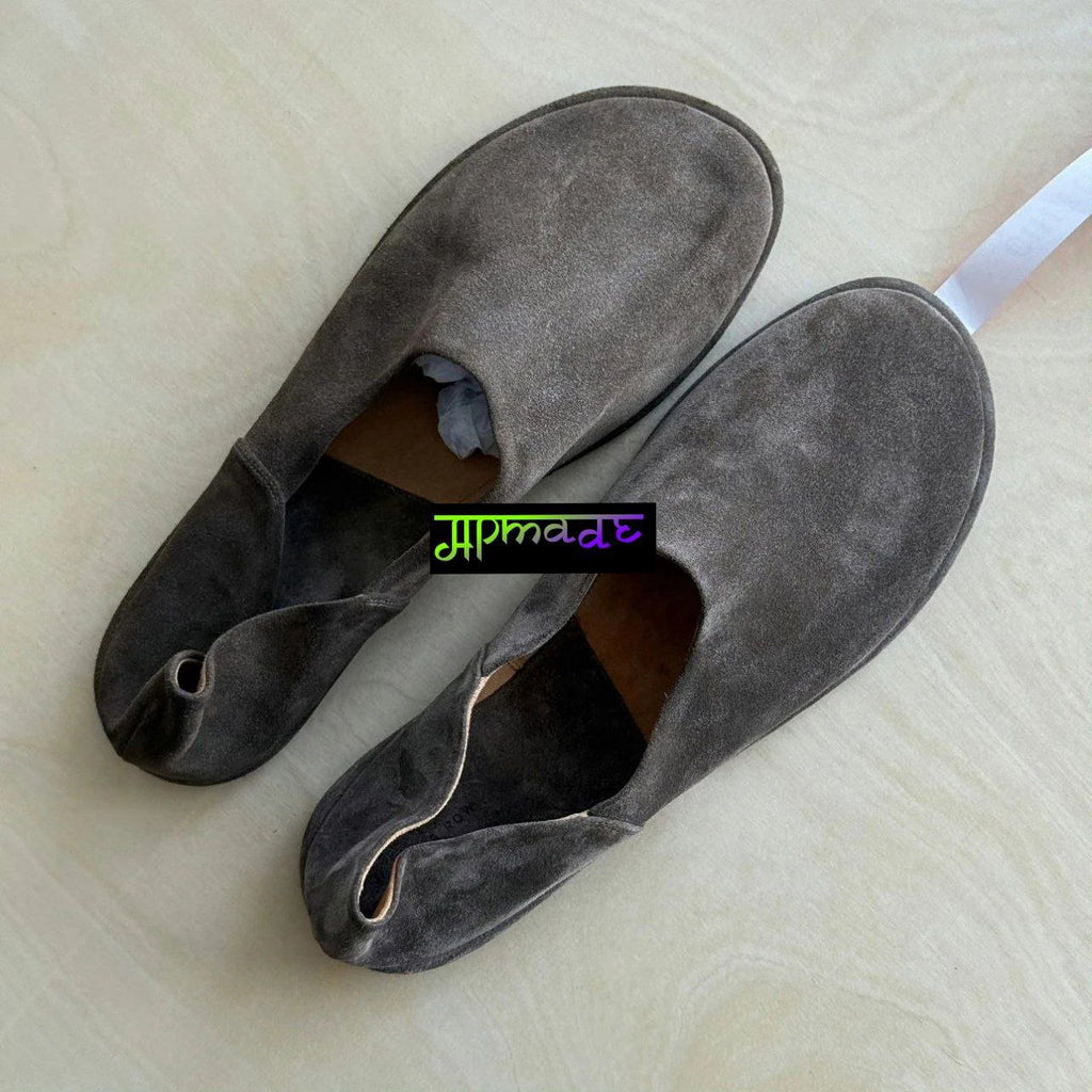 The Row Canal Slip-On Loafers (Dark Suede)