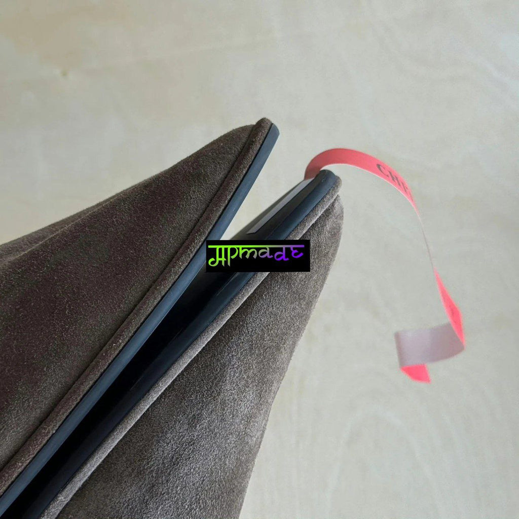 The Row Canal Slip-On Loafers (Dark Suede)