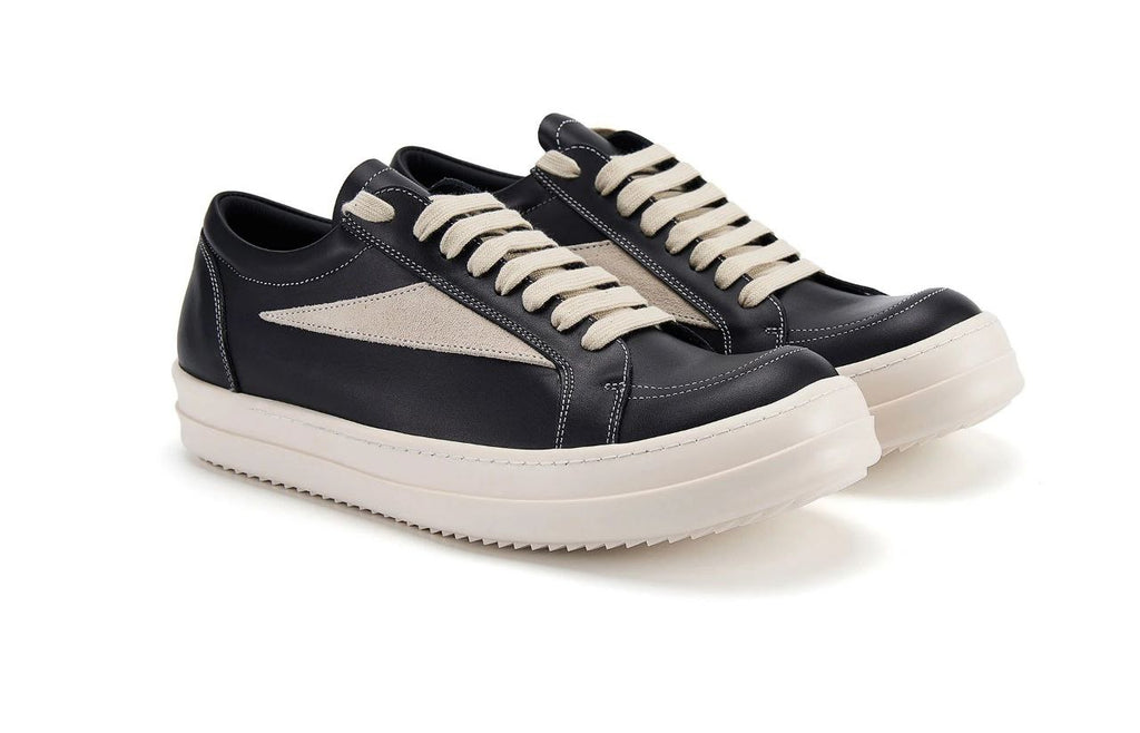 Rick Owens Porterville Vintage Leather Suede Sneakers