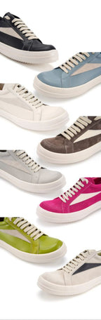 Rick Owens Porterville Vintage Leather Suede Sneakers