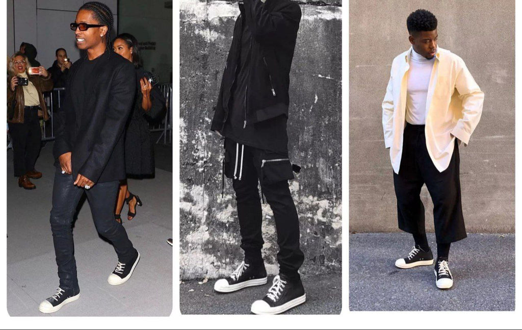 Rick Owens DRKSHDW Lace-Up Low Top Sneakers