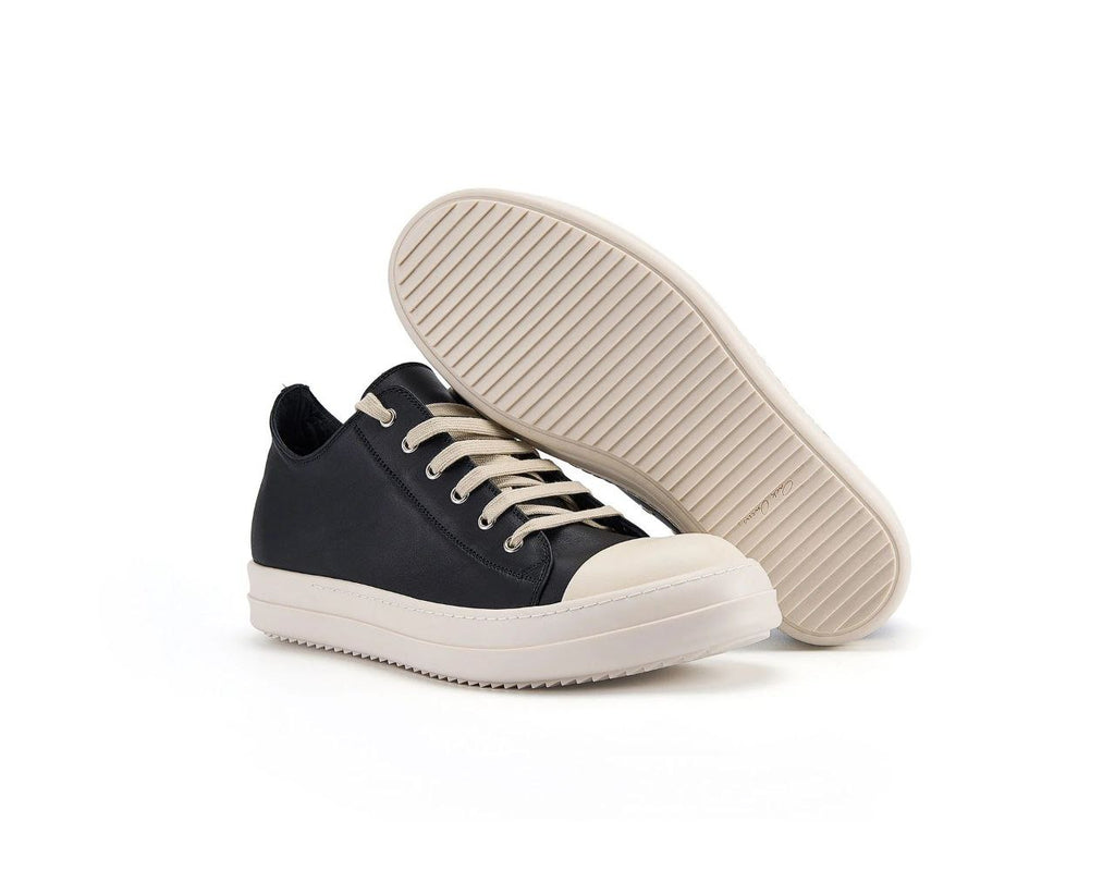 Rick Owens Leather Hollywood Low Sneakers