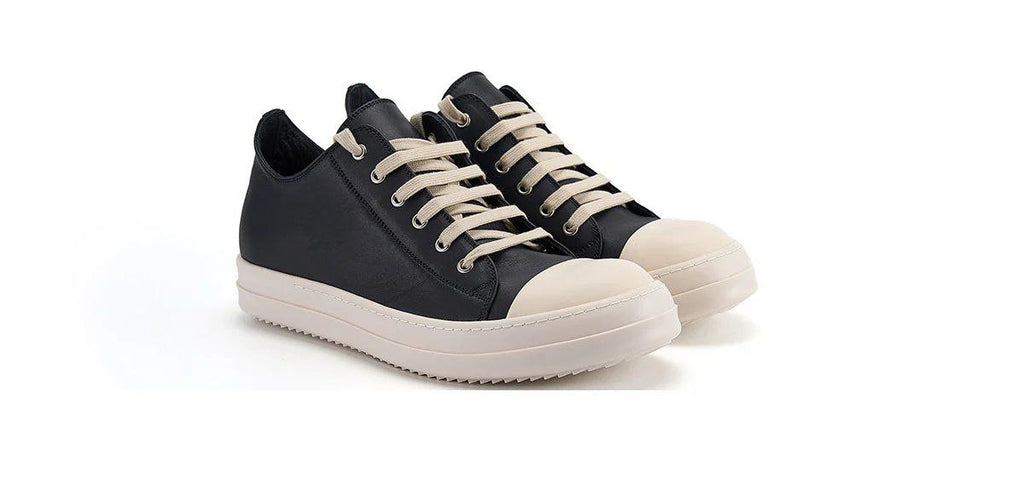 Rick Owens Leather Hollywood Low Sneakers
