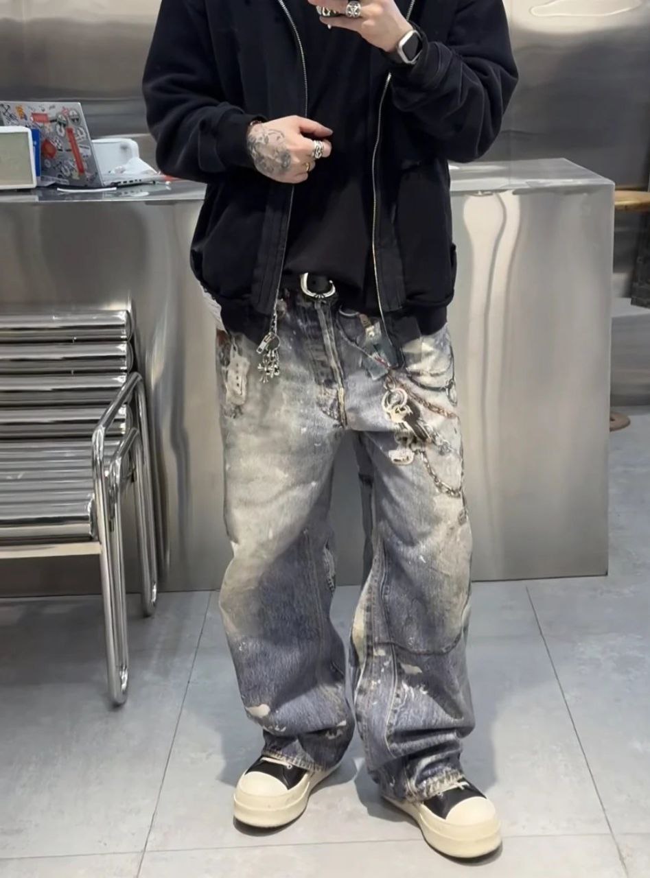 Rick Owens Leather Mega Bumper Low-Top Sneakers