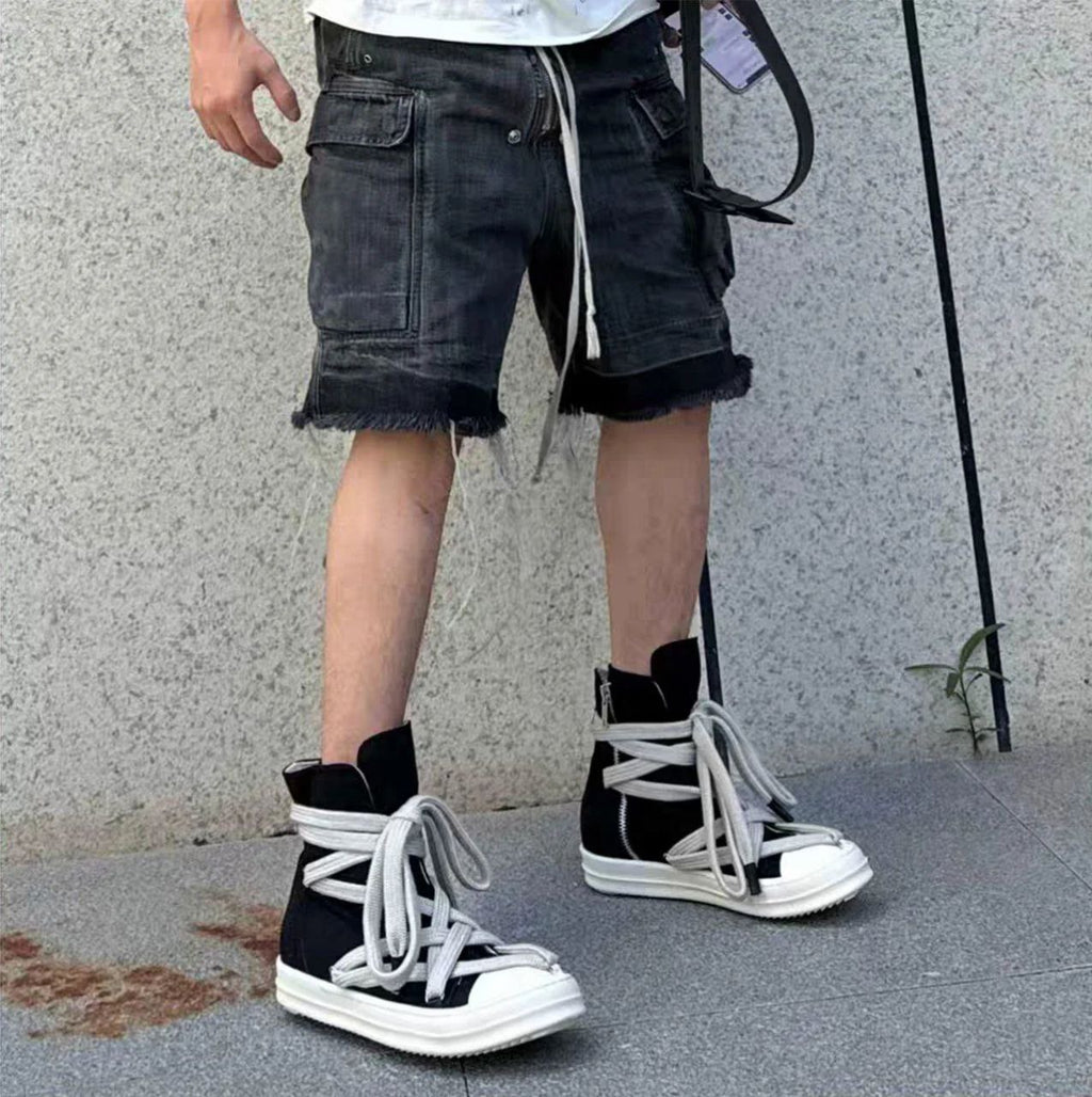 Rick Owens DRKSHDW Hexa Ramones High Top Sneakers