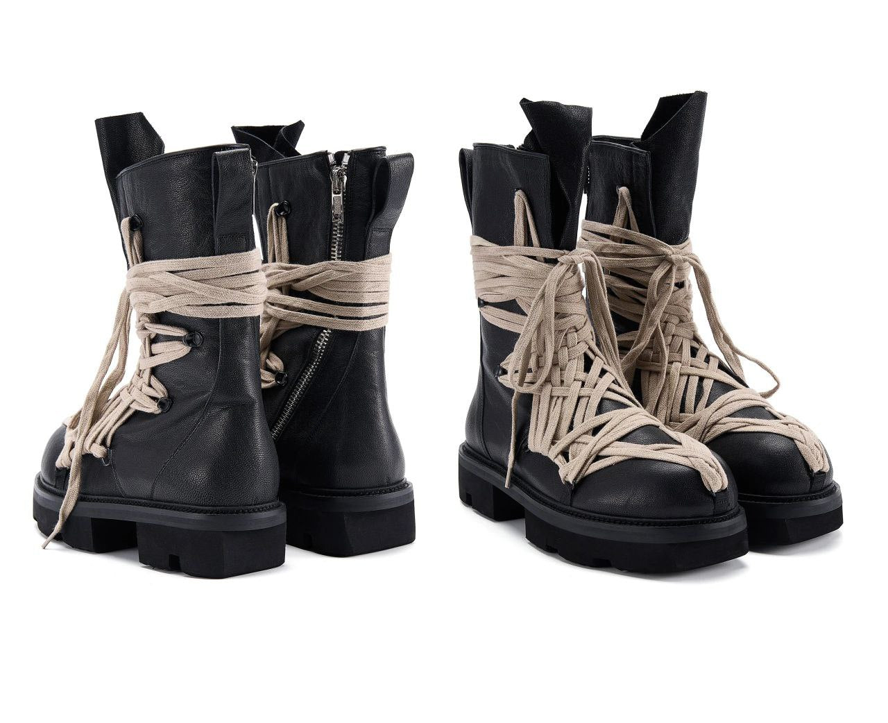 Rick Owens SS20 Lace-Up Army Boots