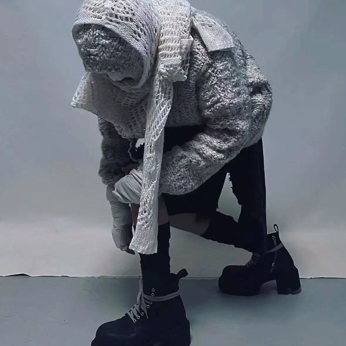 Rick Owens Black Low Army Bogun Boots